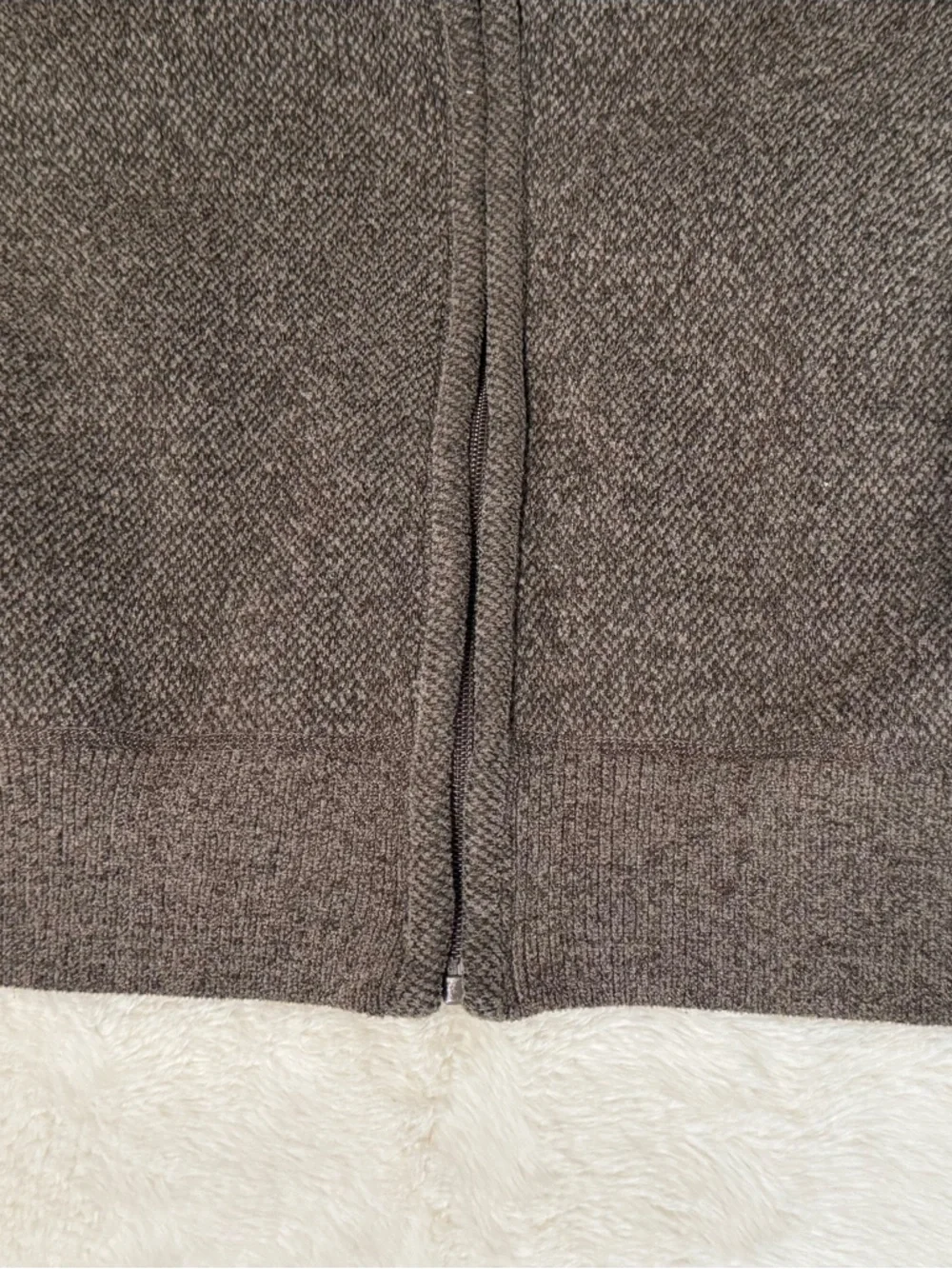 Kensington Eastside Brown Knit Full Zip Sweater Men’s Mock Neck Pockets size XL